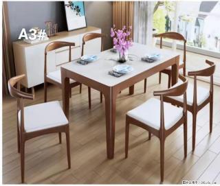 T08高级长方桌，胡桃色  1.35米带炉一桌四椅650元，现货11套。 - 葫芦岛28生活网 hld.28life.com